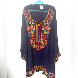 Vibrant Floral Embroidered Blouse